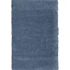 TAPIS MICROFIBRE UNI BLEU D.80X120CM