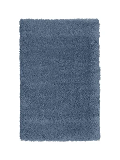 TAPIS MICROFIBRE UNI BLEU D.80X120CM