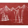 TAPIS MONTAGNE RUBBER 45X75CM ROUGE