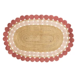 TAPIS OVAL JUTE AJOURE SUMMER