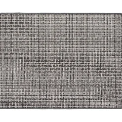 TAPIS PIXEL 45X60CM POLYESTER TISSE GRIS FONCE