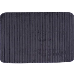TAPIS POLYESTER STRIE 40X60CM GRIS