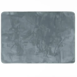 TAPIS RECTANGLE 120X170CM FLANELLE UNIE FLANOU GRIS