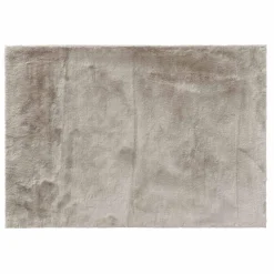 TAPIS RECTANGLE 120X170CM IMITATION FOURRURE FELINE TAUPE