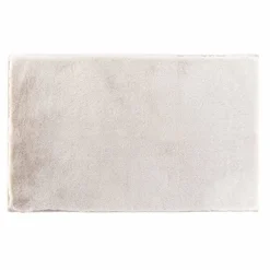 TAPIS RECTANGLE 60X90CM IMITATION FOURRURE FELINE NATUREL