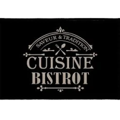 TAPIS RECTANGLE 40X60CM IMPRIME SAVEUR