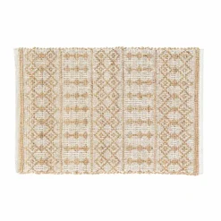 TAPIS RECTANGLE 60X90CM JUTE UNI ET COTON UNI ORYA