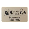 TAPIS RECTANGLE 45X75CM TISSE IMPRIME ZAMIS