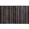 TAPIS RECTANGLE 68X110CM VISCOSE TISSEE TALLULAH NOIR