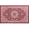 TAPIS RECTANGLE 68X110CM VISCOSE TISSEE CHERINE ROUGE