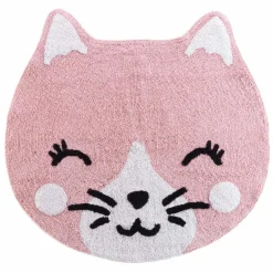 TAPIS ROND D.90CM POLYCOTON CHATON
