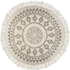 TAPIS ROND ETHNIQUE D.120CM