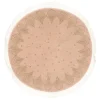 TAPIS ROSACE JUTE ET LUREX