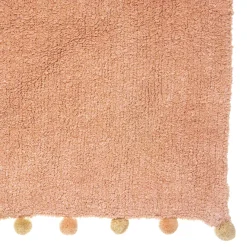 TAPIS ROSE ET LUREX 100X150CM