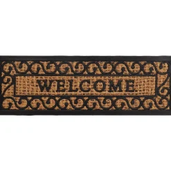 TAPIS 25X75CM COCO TRESSE CAOUTCHOUC WELCOME