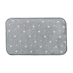 TAPIS 50 X 80CM FLANEL UNI PHOSPHORESCENT FLUO NIGHT GRIS
