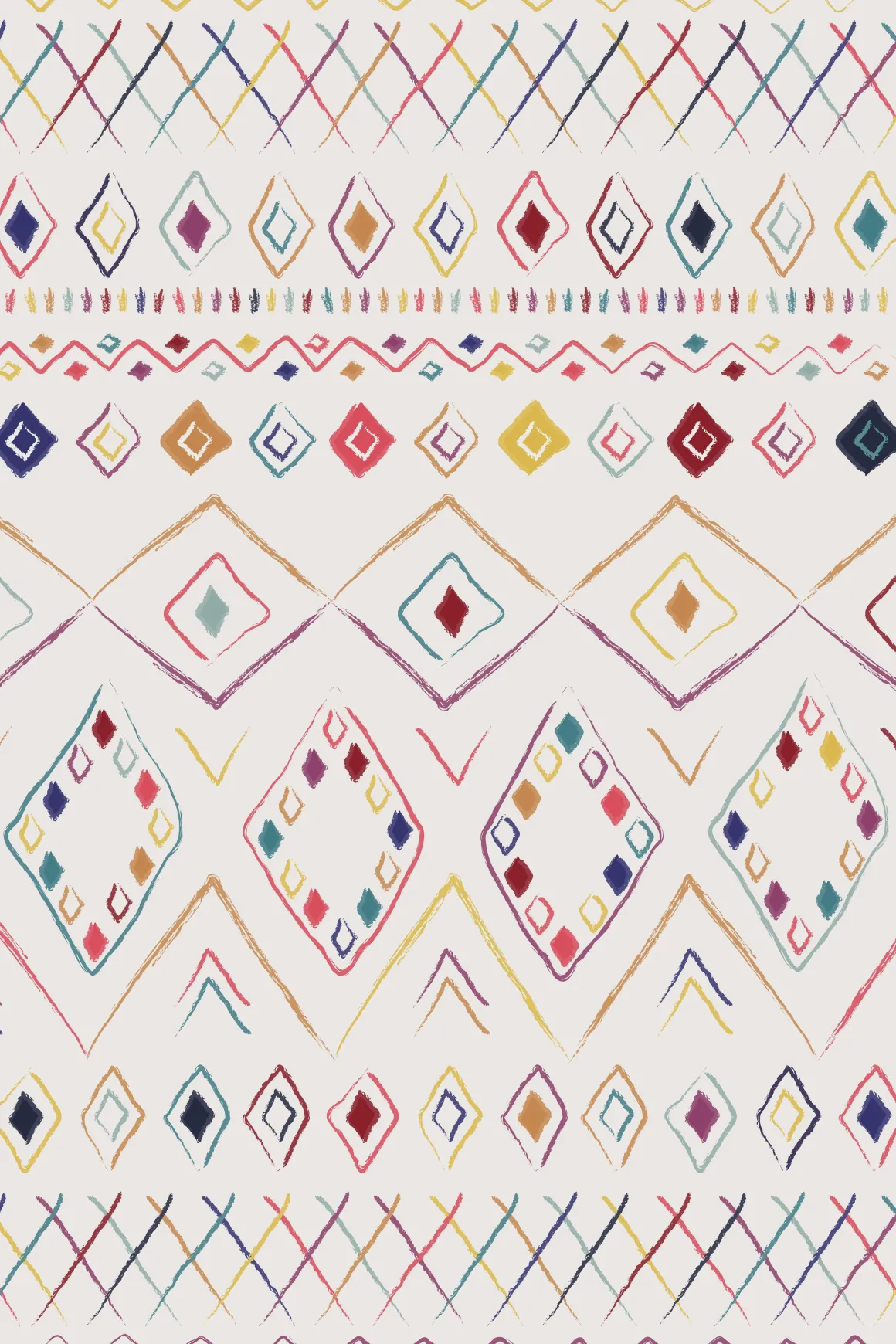 TAPIS 100X150CM LEANDRE MULTICOLORE