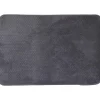 TAPIS 40X60CM POLYESTER GRIS FONCE