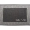 TAPIS 40X60CM POLYESTER KITCHEN NOIR