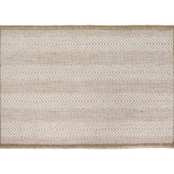 TAPIS 40X60CM POLYPRO CHEVRON ECRU