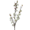 TIGE CERISIER 23 FLEURS 8 BOURGEONS H94CM BLANC ET ROSE