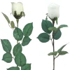 TIGE DE BOUTON DE ROSE GOUTTE D EAU H77CM BLANC