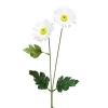 TIGE DE MARGUERITES X2 H.60CM BLANC