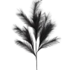 TIGE PLUMEAU H.110CM NOIR
