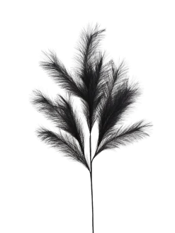 TIGE PLUMEAU H.110CM NOIR