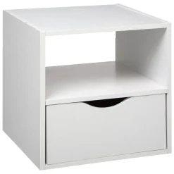 TIROIR ET ETAGERE MIX BLANC