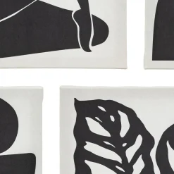 TOILE IMPRIMEE ABSTRAIT CYNTHIA X5 PIECES