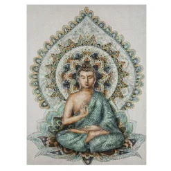 TOILE IMPRIMEE BOUDDHA 58X78CM