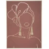 TOILE IMPRIMEE FEMME D.60X80CM