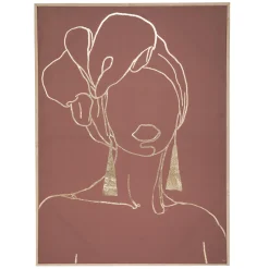 TOILE IMPRIMEE FEMME D.60X80CM