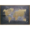 TOILE IMPRIMEE MONDE D.58X88CM