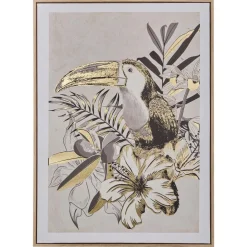 TOILE IMPRIMEE TOUCAN RAFI D.50X70CM