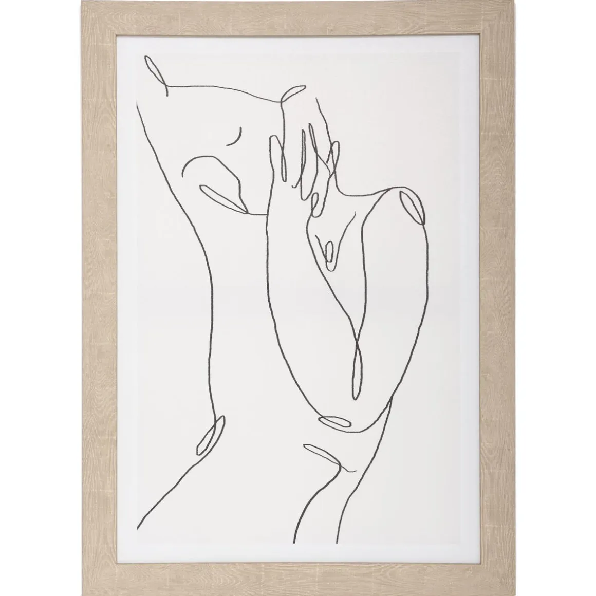 TOILE IMPRIME VISAGE CADRE 50X70CM