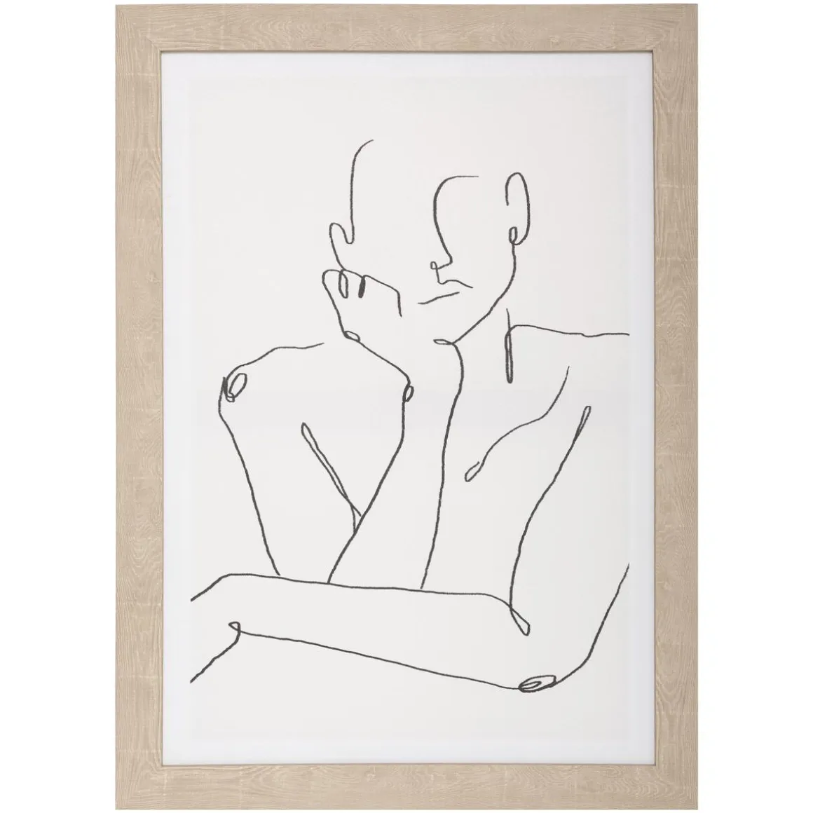 TOILE IMPRIME VISAGE CADRE 50X70CM
