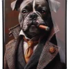 TOILE MURALE BULLDOG 42X60CM