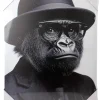 TOILE MURALE SINGE 40X50CM