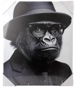TOILE MURALE SINGE 40X50CM