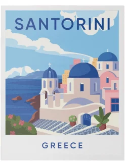 TOILE MURALE 40X50CM DECOR SANTORINI