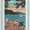 TOILE MURALE 40X50CM DECOR ST TROPEZ