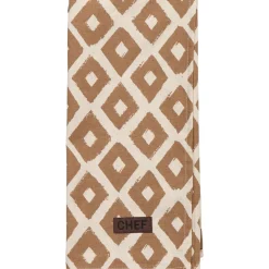 TORCHON CHEF LOSANGE 50X70CM COTON TAUPE