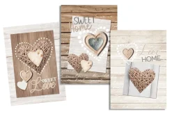 TORCHON HEART LOVE NATUREL 50X70CM