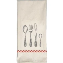 TORCHON IMP JACQUES 50X70CM COTON ECRU COUVERTS