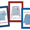 TORCHON MARINIERE MULTICOLORE 50X70CM