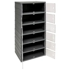 TOUR DE RANGEMENT PLIABLE 6 ETAGES PLASTIQUE