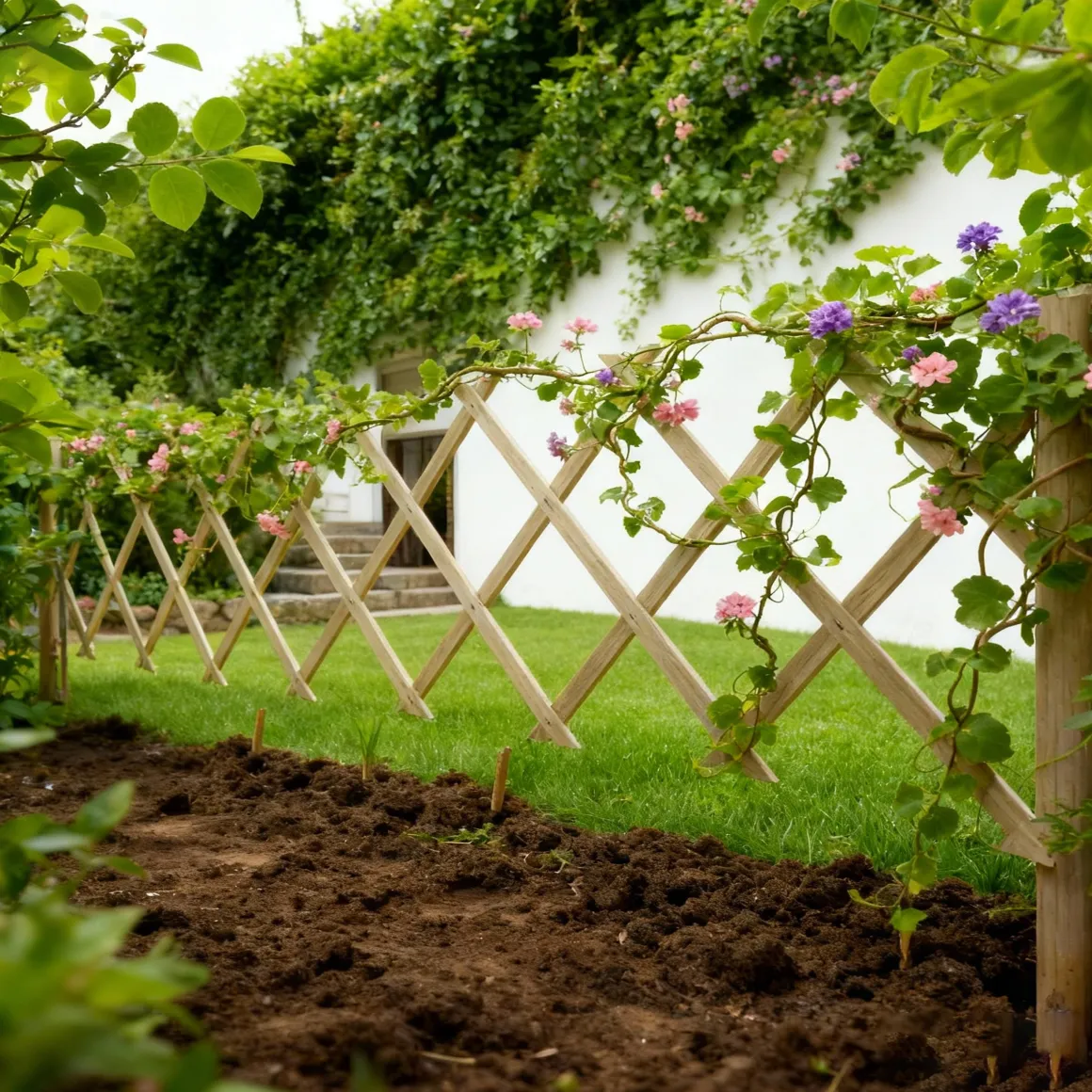 TREILLIS EXTENSIBLE BOIS A PLANTER 180X30CM