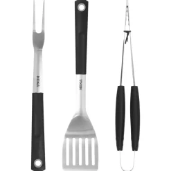 USTENSILES BARBECUE X3 PIECES MANCHE PLASTIQUE